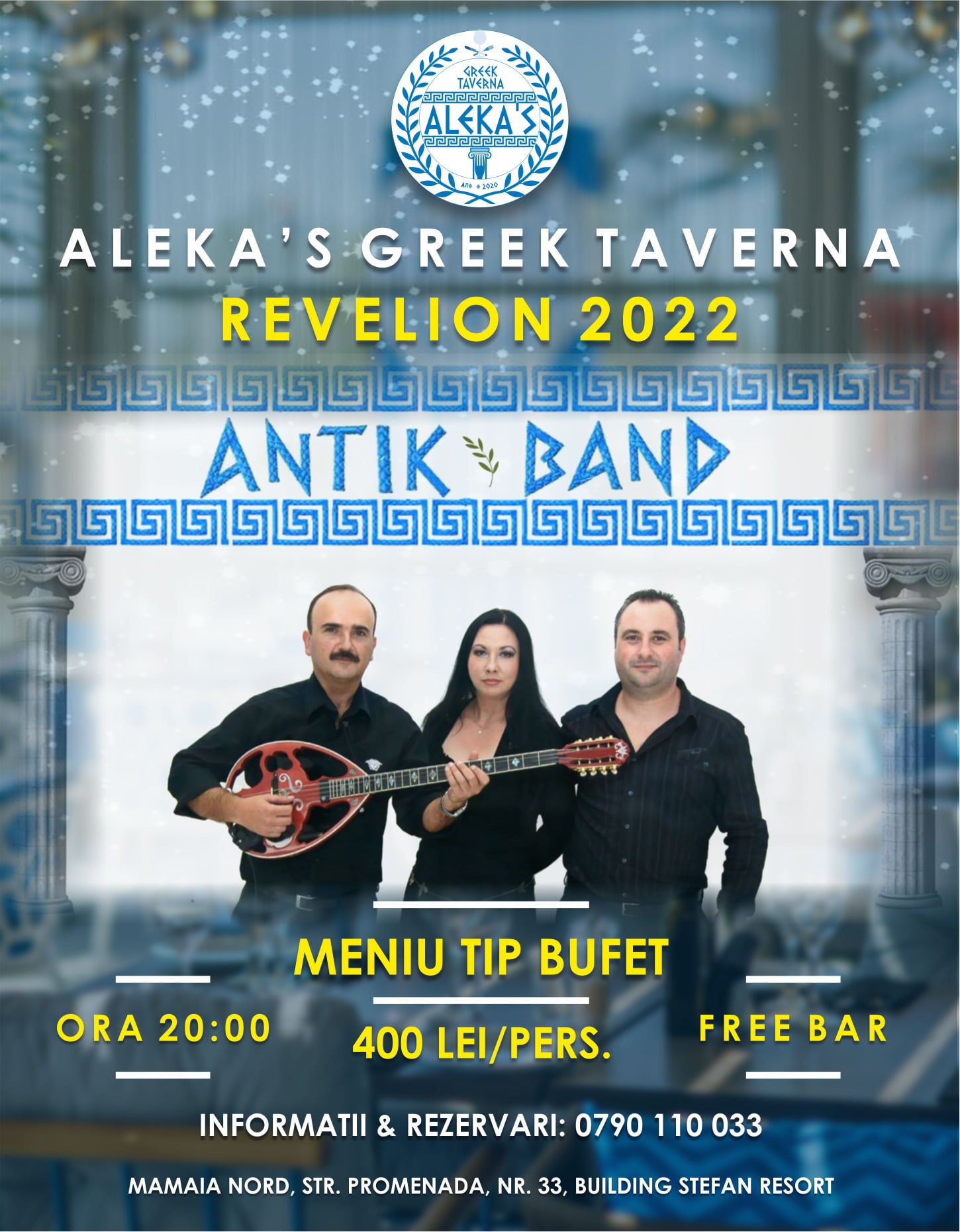 Revelion 2022 în stil grecesc la Alekas Greek Taverna